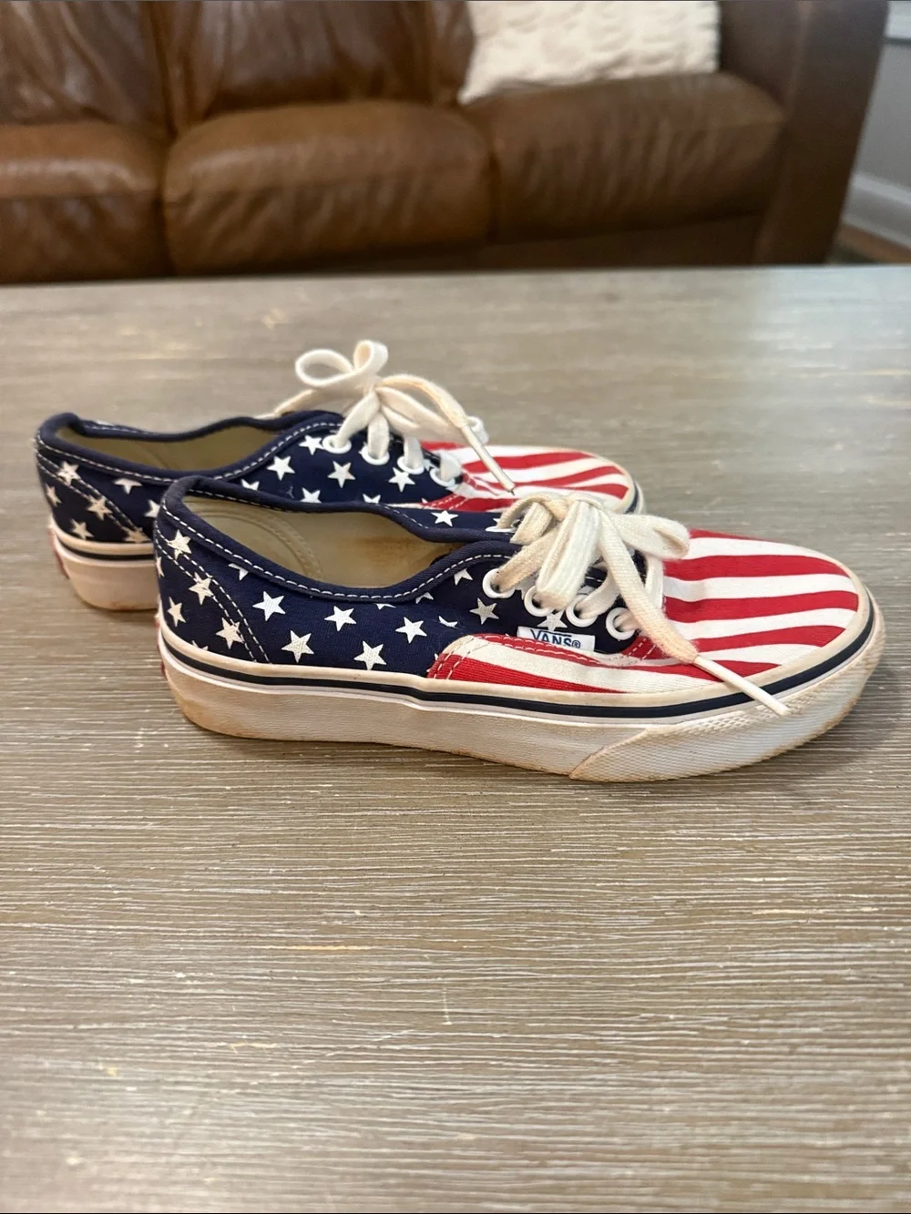 Vans Kids Stars & Stripes Canvas Sneakers - Red, White & Blue